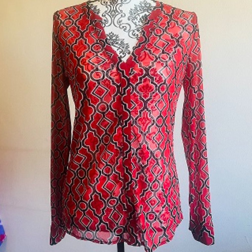 NBW INC International Concepts sheer patterned camisole size M